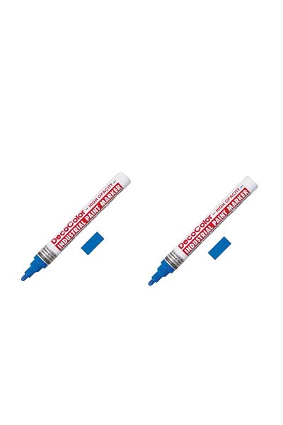 Marvy Blue Paint Marker - 4.5 Mm Tip, 2 Pieces