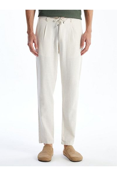 LC Waikiki Slim Fit Linen Blended Men's Trousers
