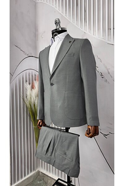 Dupont Slim Fit Kırlangıç Yaka Torba Cep Takım Elbise