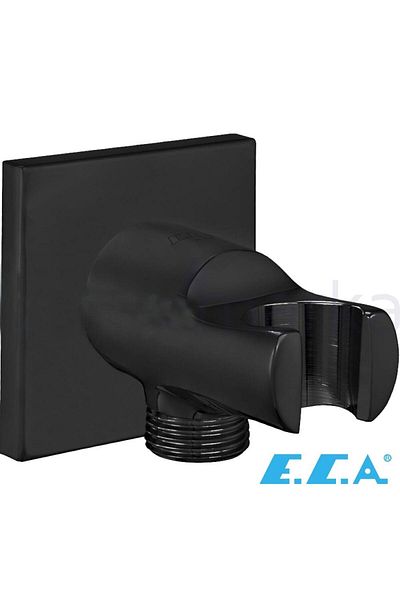 Eca Shower Outlet Elbow Matte Black 102199603C1