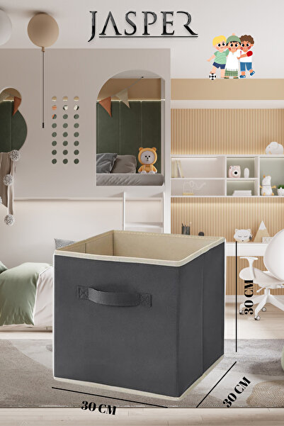 JASPER Dolap Içi Düzenleyici , Çamaşır Oyuncak Saklama Kutusu Sepet Organizer 33x30x30