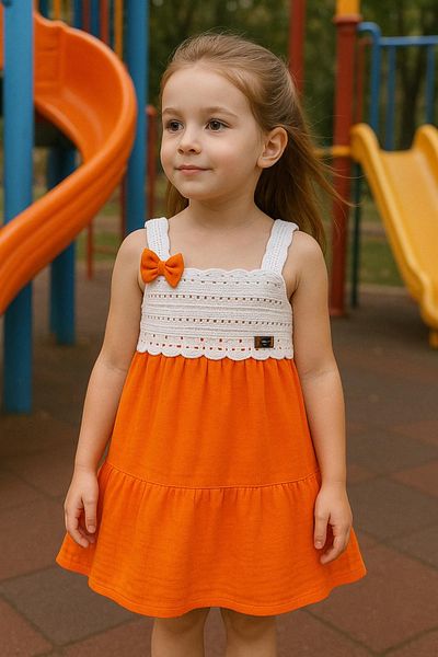 LUNA FSH Braided Muslin Girl's Dress