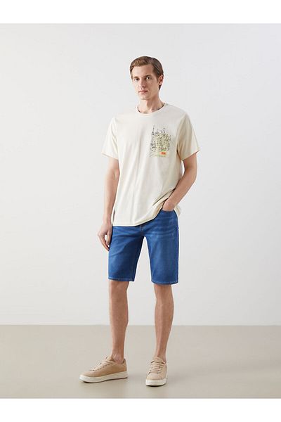 LC Waikiki Ανδρικό τζιν σορτς Super Skinny Fit