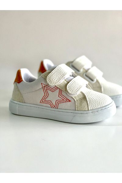 Merli&Rose Pantofi sport pentru copii unisex Star Summer, cu velcro, respirabil, talpă ușoară