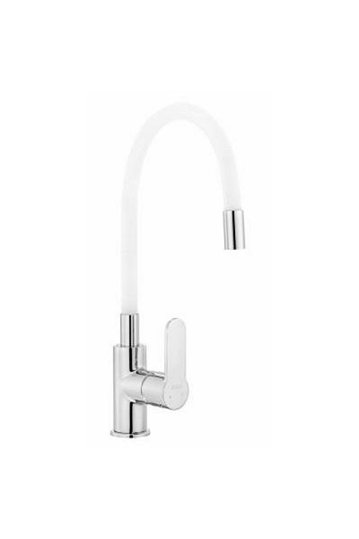 Eca Nita Flexible Spout Sink Faucet White 102118110
