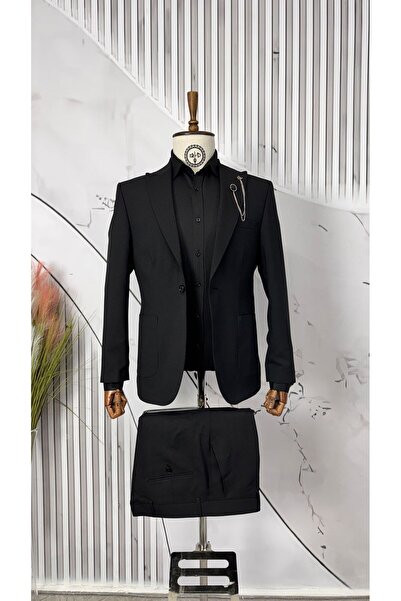 Dupont Slim Fit Kırlangıç Yaka Torba Cep Takım Elbise