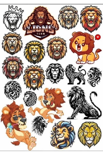Reysa Tasarım Aslan Sticker Set