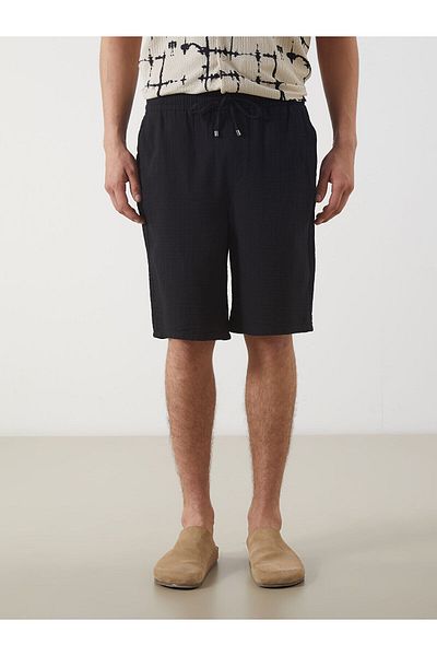 LC Waikiki Ανδρικό σορτς Slim Fit με λεπτομέρεια δεμένη μέση