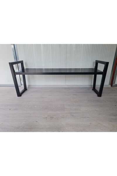 andekor Kolçaklı Metal Oturma Bankı Sağlam Park Bench