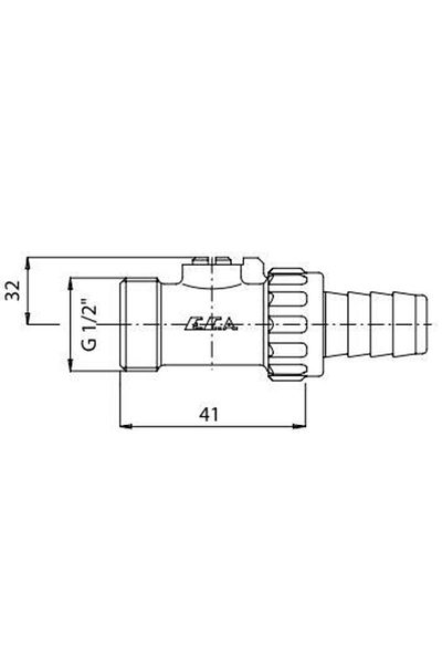 Eca 1/2 Drain Tap 602122004