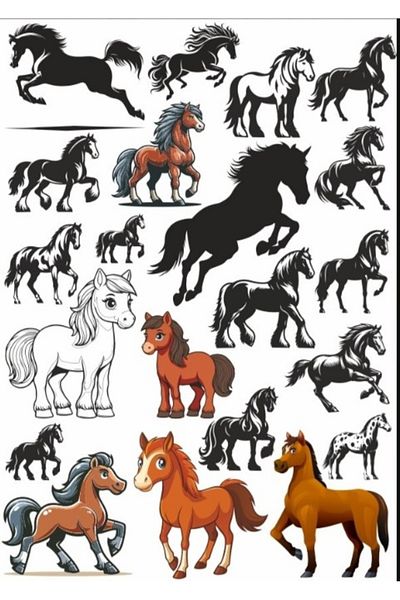 Reysa Tasarım Horse Sticker Set