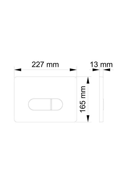 Visam Siena Mat Krom Gömme Rezervuar Kumanda Paneli Basma Butonu 228.001
