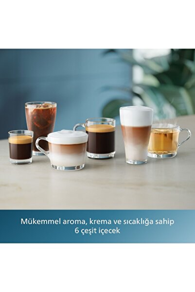 Philips 3300 Serisi LatteGo Tam Otomatik Espresso Makinesi, AquaClean Filtre, 6 İçecek Hazırlama, EP3347/90