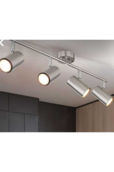demet habek mylights gün ışığı LED ampullü paslanmaz inox LED spot ped avize hareketli başlık