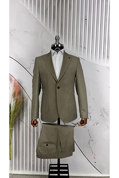 Dupont Slim Fit Kırlangıç Yaka Torba Cep Takım Elbise