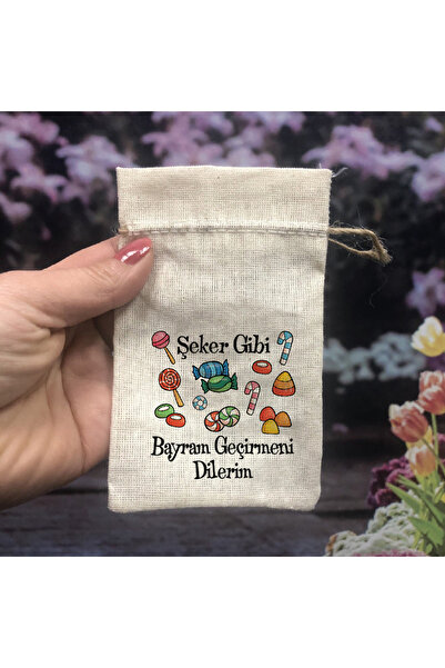 otuz9 reklam Bayram Harçlığı Büyük Boy (9 Cm X 16 Cm ) Hediyelik Kese ( 10 Ad...