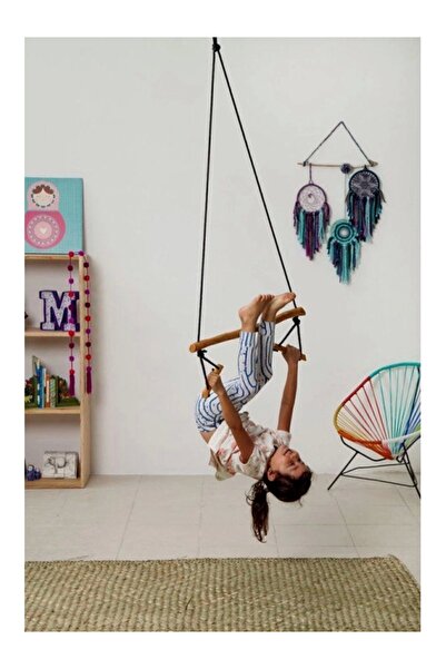 BLACK PEARL Motessori Ahşap Duyusal Trapez Salıncak Çocuk Jimnastik Aktivite Gelişim Salıncağı