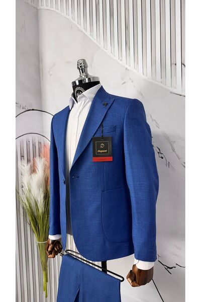 Dupont Slim Fit Kırlangıç Yaka Torba Cep Takım Elbise