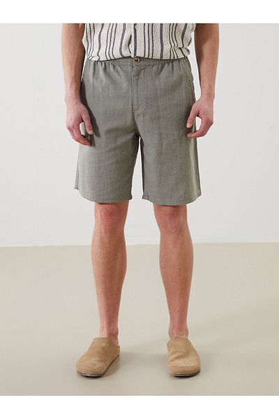 LC Waikiki Ανδρικό σορτς βερμούδας Standard Fit Linen Look