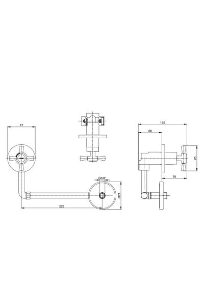 Eca Toilet Faucet (Hot Cold Water) 402111031H