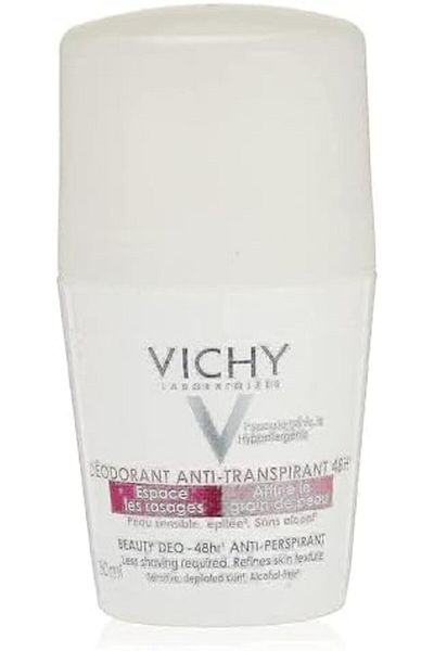 Vichy مزيل عرق بيوتي ديو رول أون، 48 ساعة، 50 مل، بدون رائحة، للجنسين