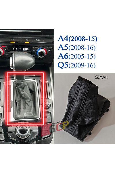 GCP German Car Parts Audi Black Automatic Gear Shift Gaiter - A4 A5 A6 Q5