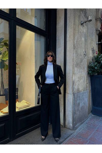 Alen Kiki Double Breasted Oversize Blazer Jacket
