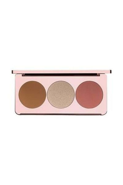 Bolver Trio Highlight Palette by Polver, Dew Rose