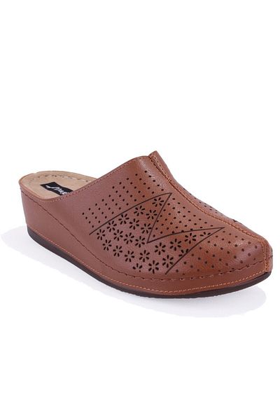 DAGOSTER Dza37-1803 Brown Daily Orthopedic Closed Toe Women's Slippers