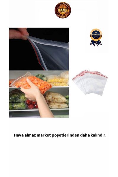 figanlar ambalaj 1St Quality 23X31Cm 50Pcs Ziplock Protective Refrigerator Bag Nylon Bag 1 Pack Medium Size Ziplock
