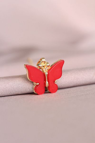 Skygo Red Butterfly Model Women's Necklace - TJ-BKO5084
