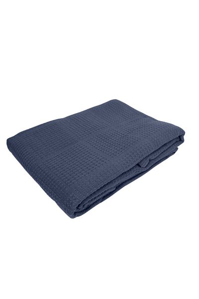 MamCrazy Nira Indigo 100% Cotton Single Pique / Bedspread