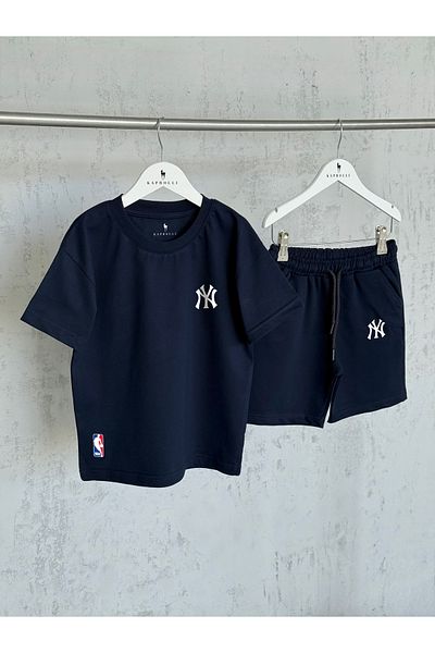 KAPROLLI Unisex Girls Boys Tshirt Shorts Set - 95% Cotton 5% Lycra Printed Patterned Washable Quality Fabric