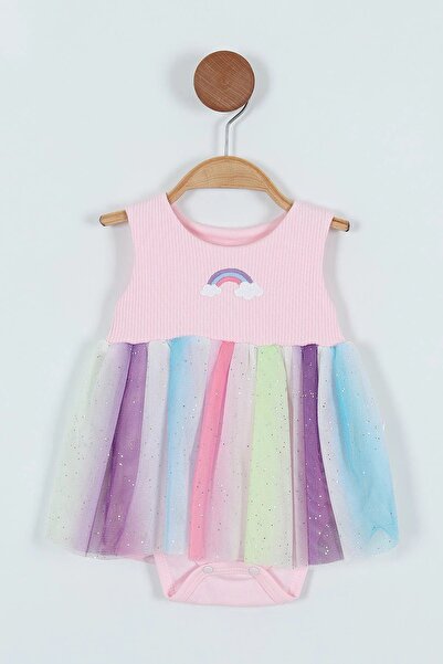 Minigimin Cicileri Miniğimin Cicileri (3-15 Ay) Gökkuşağı Desenli Tüllü Simli...