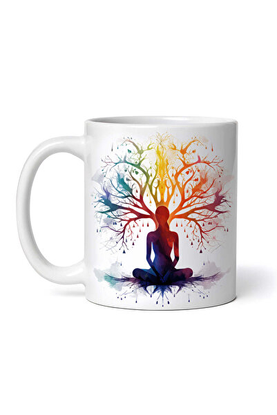 OEM Cană albă personalizată, Sunet de femeie spirituală, INOVATIX®. 330ml