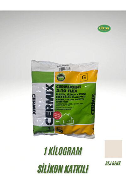ÇİTAŞ 1 Kg Bej Renk Silikon Katkılı Ultra Dayanaklı Derz Dolgu