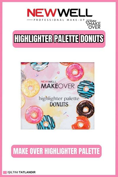 New Well Newwell Makeover Highlighter Palette Donuts 3-Pack