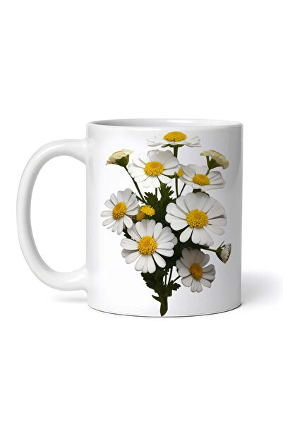 OEM Cană albă personalizată, Florile din Spilkuta, INOVATIX®. 330ml