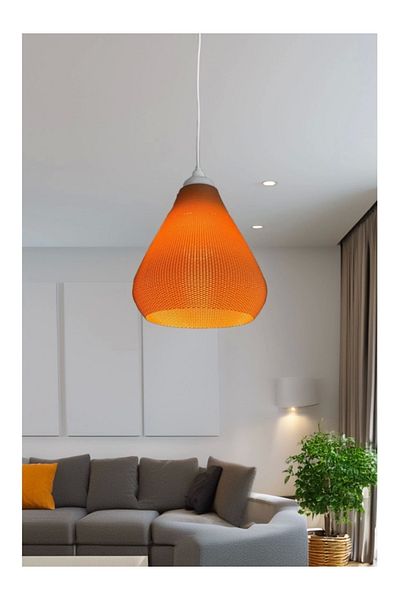 Findify Store Modern Pendant Lamp Knitted Design Chandelier Medium Size Coffee Living Room Living Room Study Room Vegan Pla