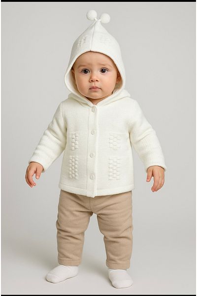 BİANCOFİGLİO Baby knit cardigan