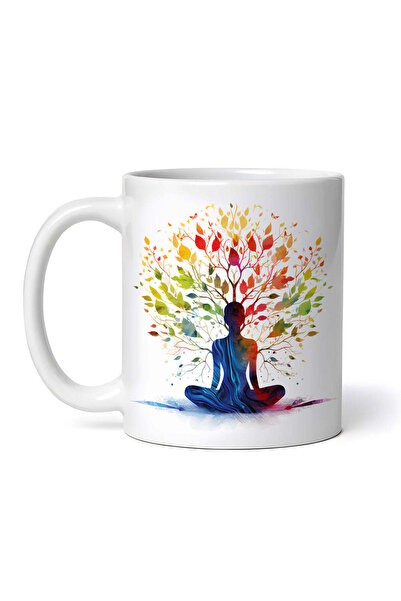 OEM Cană albă personalizată, Suflet de femeie spirituală, INOVATIX®. 330ml