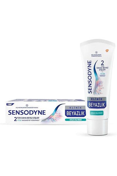 Sensodyne Clinic Whiteness Strong Tooth Enamel Toothpaste 75 ml + Pro Flex 3D White Luxe Medium