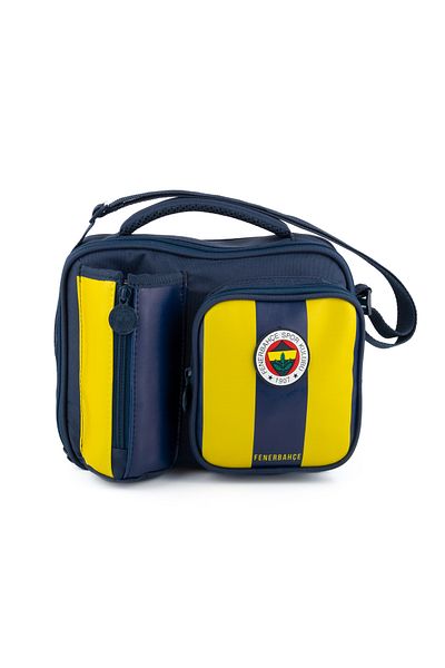 Fenerbahçe Official Licensed Faux Leather Stick Patterned Two Compartment Lunch Box 25758