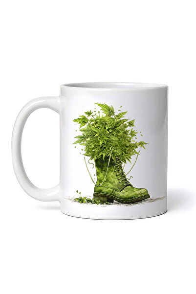 OEM Cană albă personalizată, înghețată din canabis, INOVATIX®. 330ml