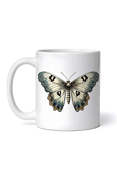 INOVATIX Personalized white mug, Odysseus Butterfly, INOVATIX®. 330ml