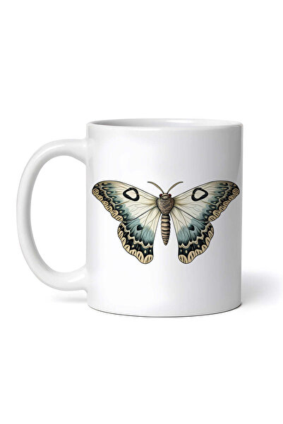 OEM Cană albă personalizată, Butterfly Archeon, INOVATIX®. 330 ml