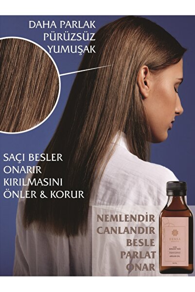Densa Essential Argan Yağı 100 ml - Katkısız - Soğuk Sıkım - %100 Saf ve Doğal - Argan Oil
