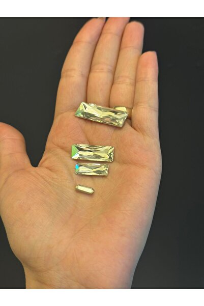 Gönülden Tasarım 4 KOMADA 4 VELIČINE KRIŠTALNIH STAKLENIH PERLI 3X1CM - 2.5X1...