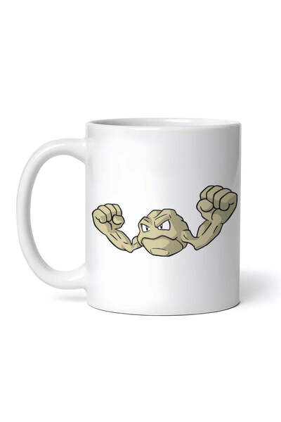 OEM Cană albă personalizată, Pokemon Geodude, INOVATIX®. 330ml