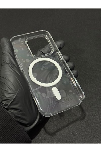 L'eDoren Iphone 15 Pro Compatible Hard Transparent Case with Real Magsafe Animated